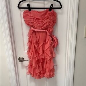 The Limited Strapless Coral Dress